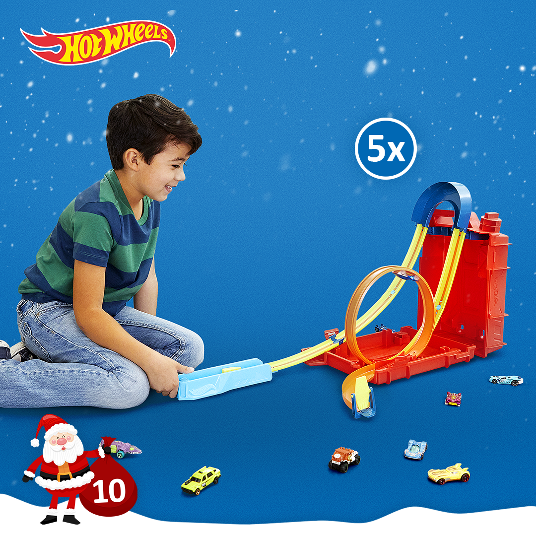 Präsentation Gewinn Türchen 10: Hot Wheels Track Builder Unlimited Fuel Can Stunt Box