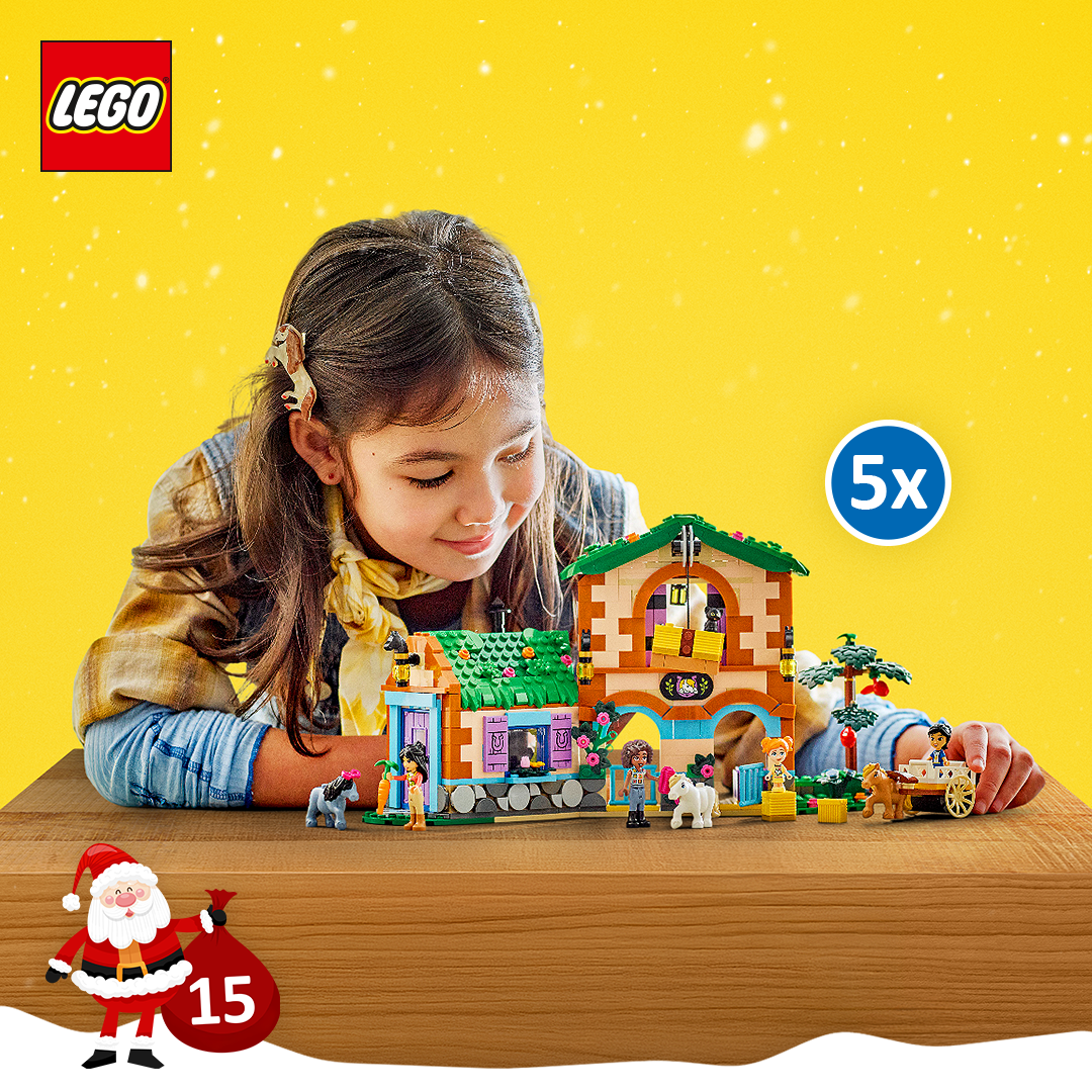 Präsentation Gewinn Türchen 15: LEGO® Friends Ponyhof & Stall